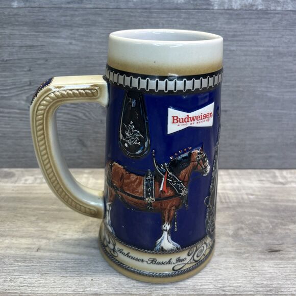 Vintage Ceramarte  Anheuser-Busch Budweiser Beer Stein Mug Clydesdale - Picture 1 of 9